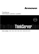 Lenovo ThinkServer-RD230 (Croatian) Warranty and Support Information
